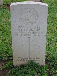 Dar Es Salaam War Cemetery - Combrink, Stephans Lukas